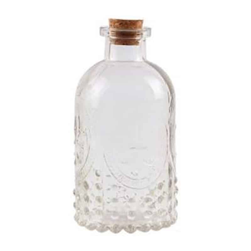 Vase rétro d'aromathérapie avec bouchon en liège Transparente