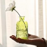 Vase sculpté Simple et créatif en verre avec bouchon liège_8