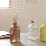 Vase sculpté Simple et créatif en verre avec bouchon liège_9