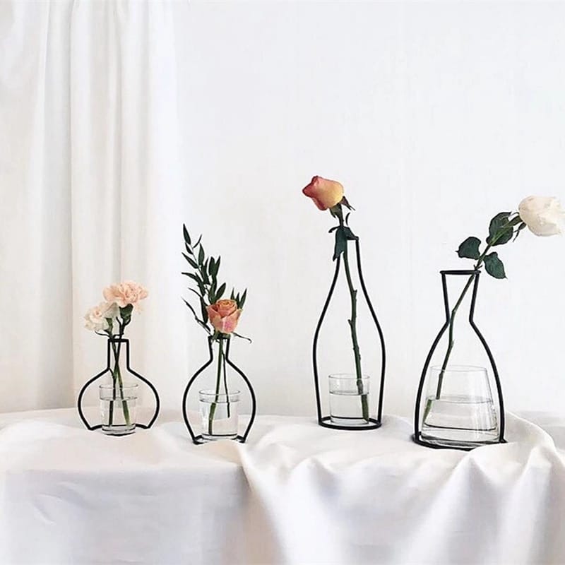 Vase simple de décoration en fer rétro_1