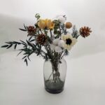 Vase simple de design européen en verre coloré Transparent_12