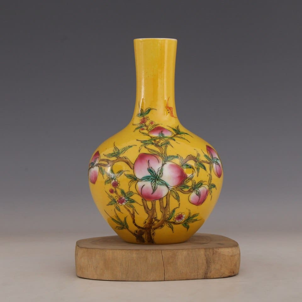 Vase traditionnelle chinois motif fait à la main_1