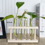 Vases à plantes hydroponiques en bois pour décoration maison_16