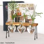 Vases à plantes hydroponiques en bois pour décoration maison_32
