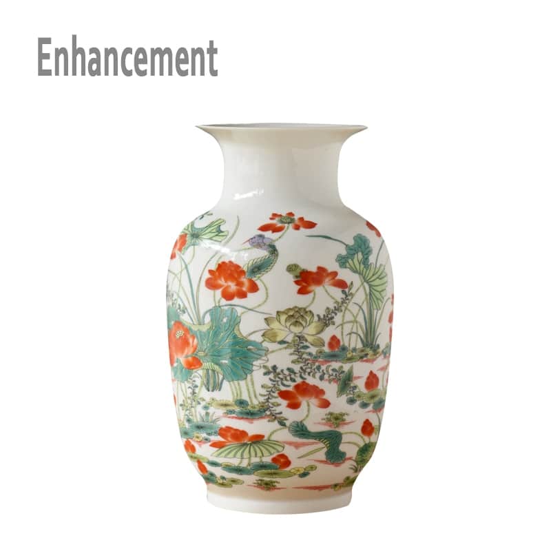 Vases chinois fabriqués à la main en Chine avec une surface fine Marée