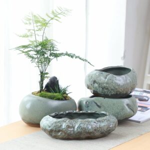 Cache pot en céramique ustensiles asiatique jardin fait à la main